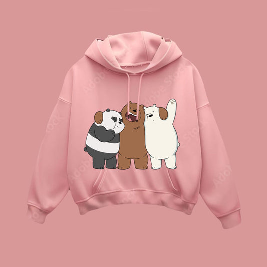 The Bears :Girls crop Hoodie